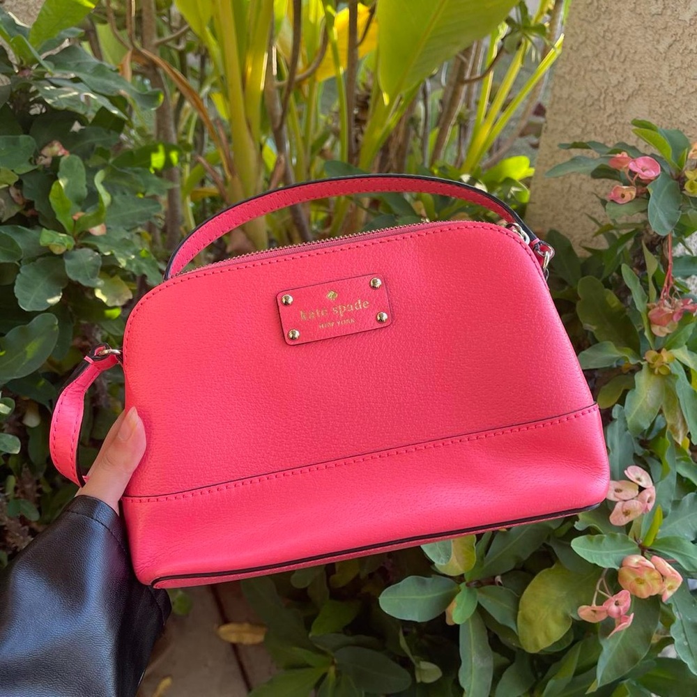 Neon Pink Kate Spade Crossover Bag